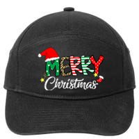 Cute Merry Christmas Matching Family Christmas 7-Panel Snapback Hat