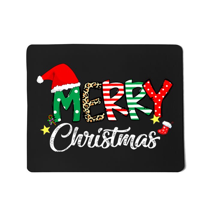 Cute Merry Christmas Matching Family Christmas Mousepad