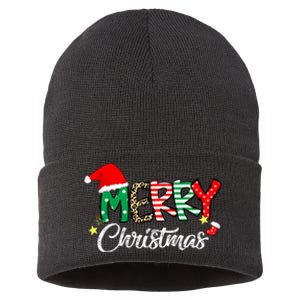 Cute Merry Christmas Matching Family Christmas Sustainable Knit Beanie