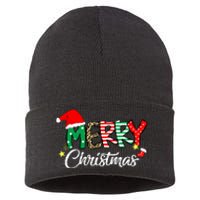 Cute Merry Christmas Matching Family Christmas Sustainable Knit Beanie