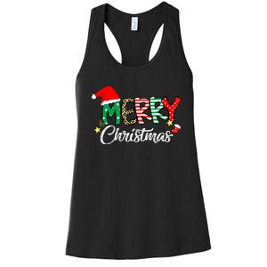 Cute Merry Christmas Matching Family Christmas Women's Racerback Tank