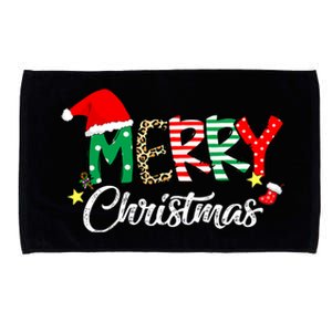 Cute Merry Christmas Matching Family Christmas Microfiber Hand Towel