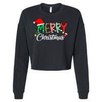 Cute Merry Christmas Matching Family Christmas Cropped Pullover Crew