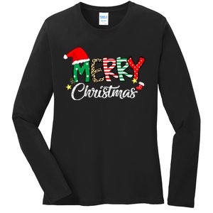 Cute Merry Christmas Matching Family Christmas Ladies Long Sleeve Shirt