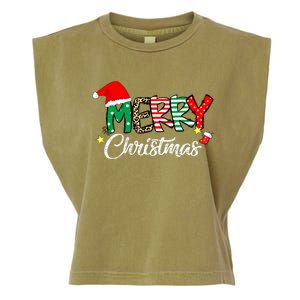 Cute Merry Christmas Matching Family Christmas Garment-Dyed Women's Muscle Tee