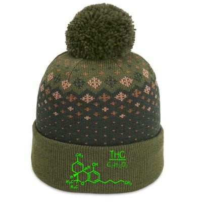 Cannabis Molecule The Baniff Cuffed Pom Beanie