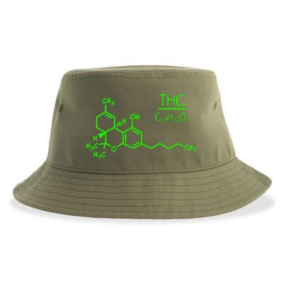 Cannabis Molecule Sustainable Bucket Hat