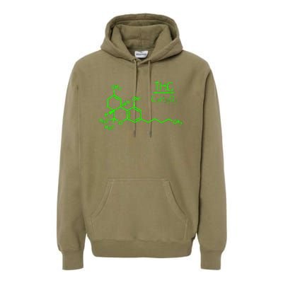 Cannabis Molecule Premium Hoodie