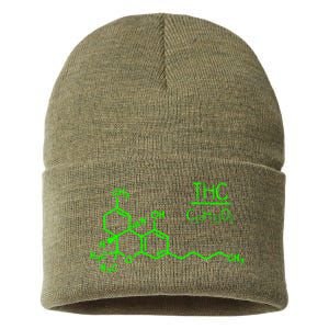 Cannabis Molecule Sustainable Knit Beanie