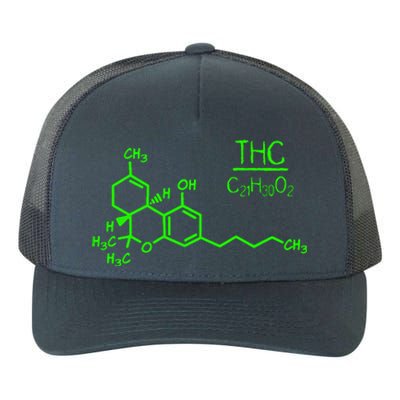 Cannabis Molecule Yupoong Adult 5-Panel Trucker Hat