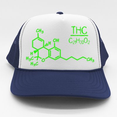 Cannabis Molecule Trucker Hat