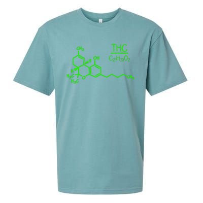 Cannabis Molecule Sueded Cloud Jersey T-Shirt