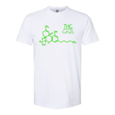 Cannabis Molecule Softstyle® CVC T-Shirt