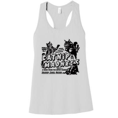 Catnip Madness Catnip Funny Cat Catnip Madness Cute Cat Cat Cool Cat Cats Women's Racerback Tank