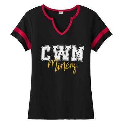 Cwm Miners Ladies Halftime Notch Neck Tee