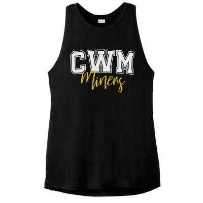 Cwm Miners Ladies PosiCharge Tri-Blend Wicking Tank