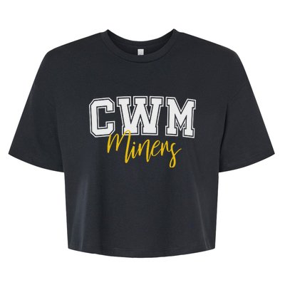 Cwm Miners Bella+Canvas Jersey Crop Tee