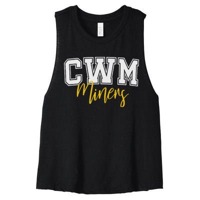 Cwm Miners Women's Racerback Cropped Tank