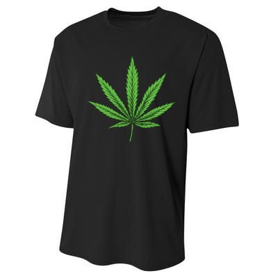 Cannabis Marijuana Performance Sprint T-Shirt