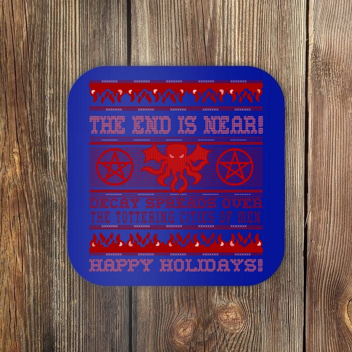 Cthulhu Merry Christmas Ugly Great Gift Coaster