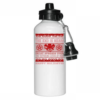 Cthulhu Merry Christmas Ugly Great Gift Aluminum Water Bottle