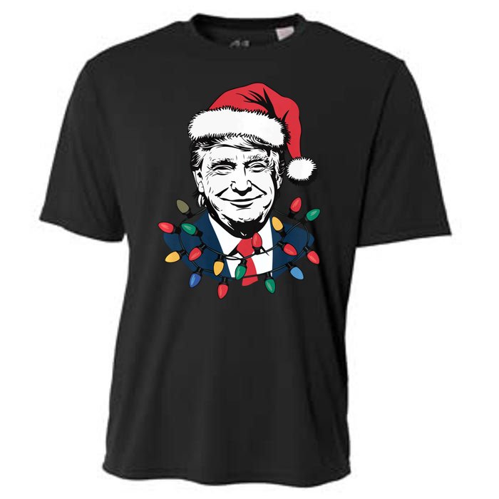 Christmas Maga Christmas Trump Funny Holiday Cooling Performance Crew T-Shirt