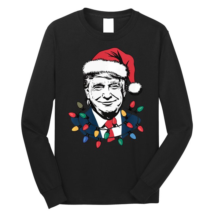 Christmas Maga Christmas Trump Funny Holiday Long Sleeve Shirt