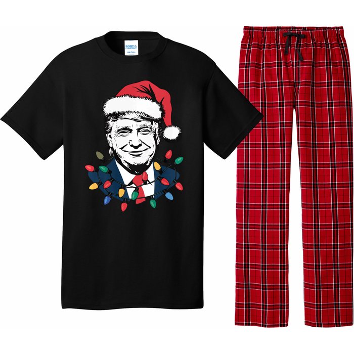 Christmas Maga Christmas Trump Funny Holiday Pajama Set