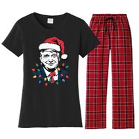 Christmas Maga Christmas Trump Funny Holiday Women's Flannel Pajama Set