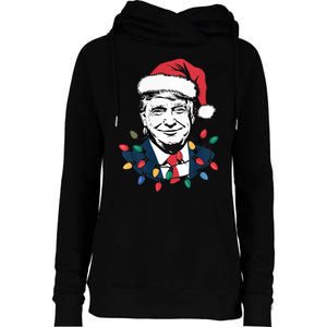 Christmas Maga Christmas Trump Funny Holiday Womens Funnel Neck Pullover Hood