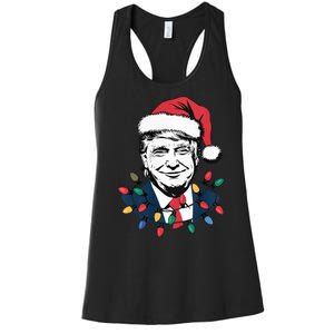 Christmas Maga Christmas Trump Funny Holiday Women's Racerback Tank