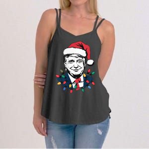 Christmas Maga Christmas Trump Funny Holiday Women's Strappy Tank