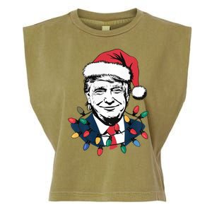 Christmas Maga Christmas Trump Funny Holiday Garment-Dyed Women's Muscle Tee