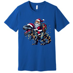 Cute Maine Coon Santa Hat Trex Christmas Maine Coon Owners Gift Premium T-Shirt