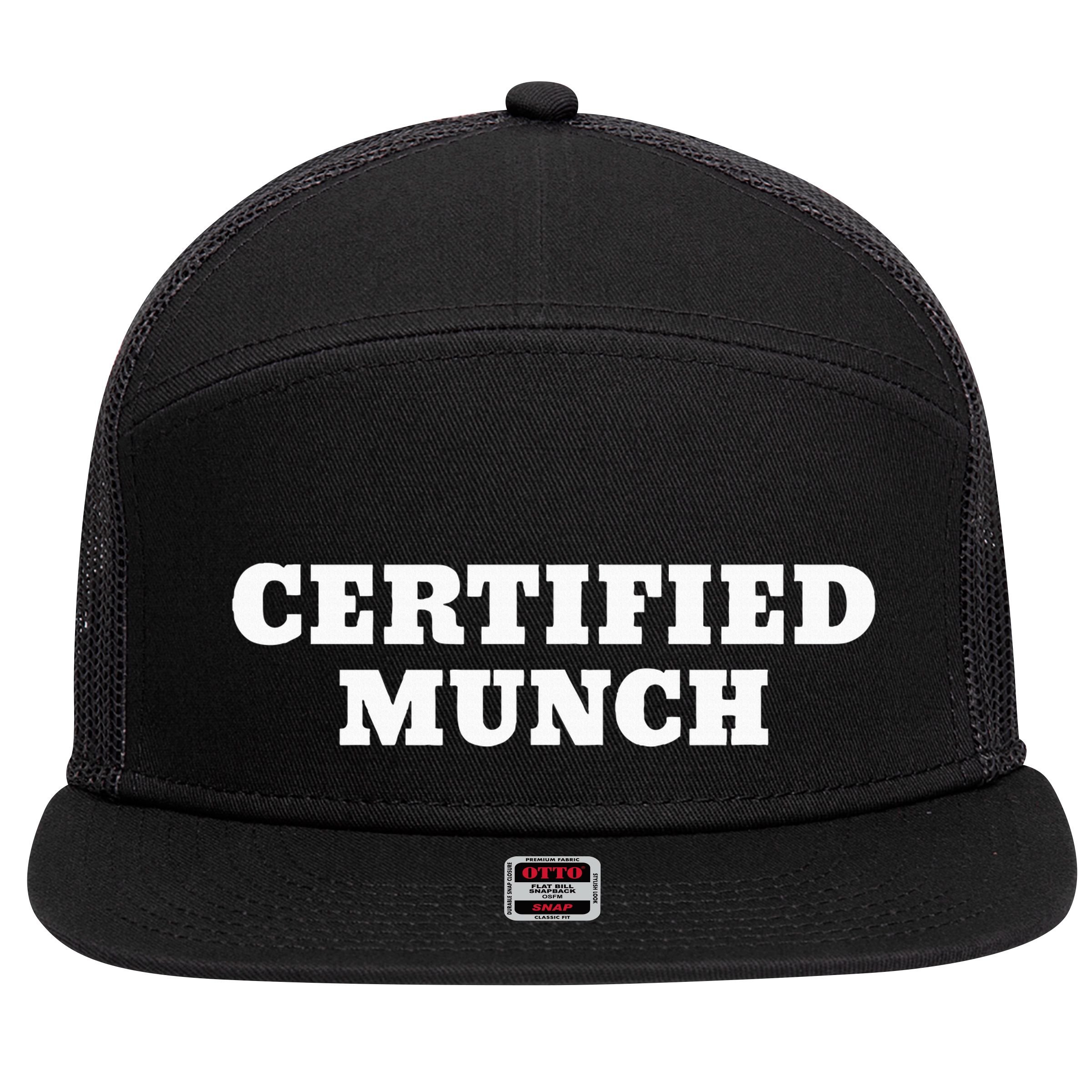 Certified Munch 7 Panel Mesh Trucker Snapback Hat