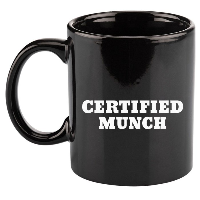 Certified Munch 11oz C Handle Ceramic Mug
