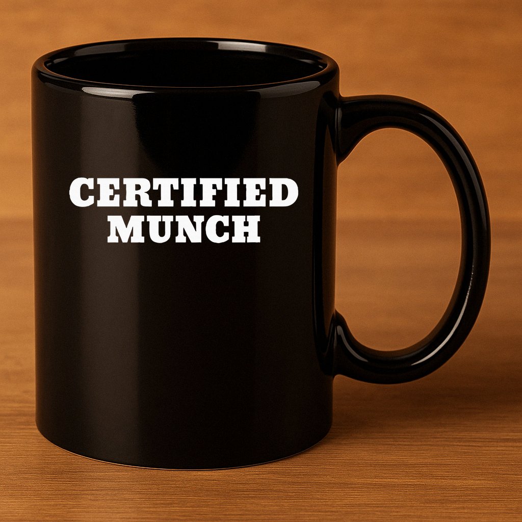 Certified Munch 11oz C Handle Ceramic Mug