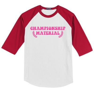 Championship Material Kids Colorblock Raglan Jersey