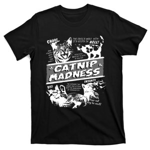 Catnip Madness Cute Kitten Funny Cat Pet Humor T-Shirt