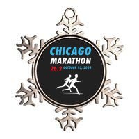 Chicago Marathon Metallic Star Ornament