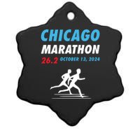 Chicago Marathon Ceramic Star Ornament