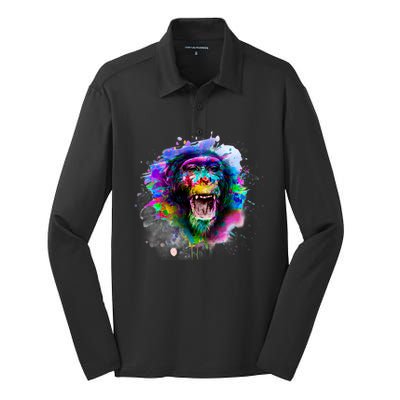 Colorful Monkey Silk Touch Performance Long Sleeve Polo