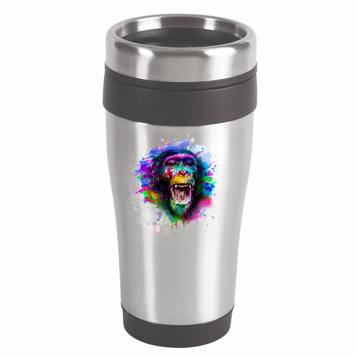 Colorful Monkey 16oz Travel Tumbler