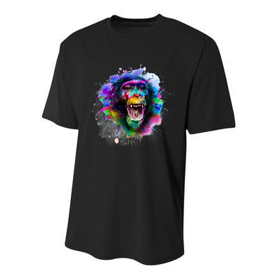 Colorful Monkey Youth Performance Sprint T-Shirt