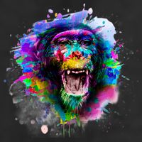 Colorful Monkey Trucker Hat