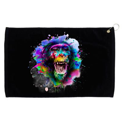 Colorful Monkey Grommeted Golf Towel