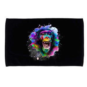 Colorful Monkey Microfiber Hand Towel