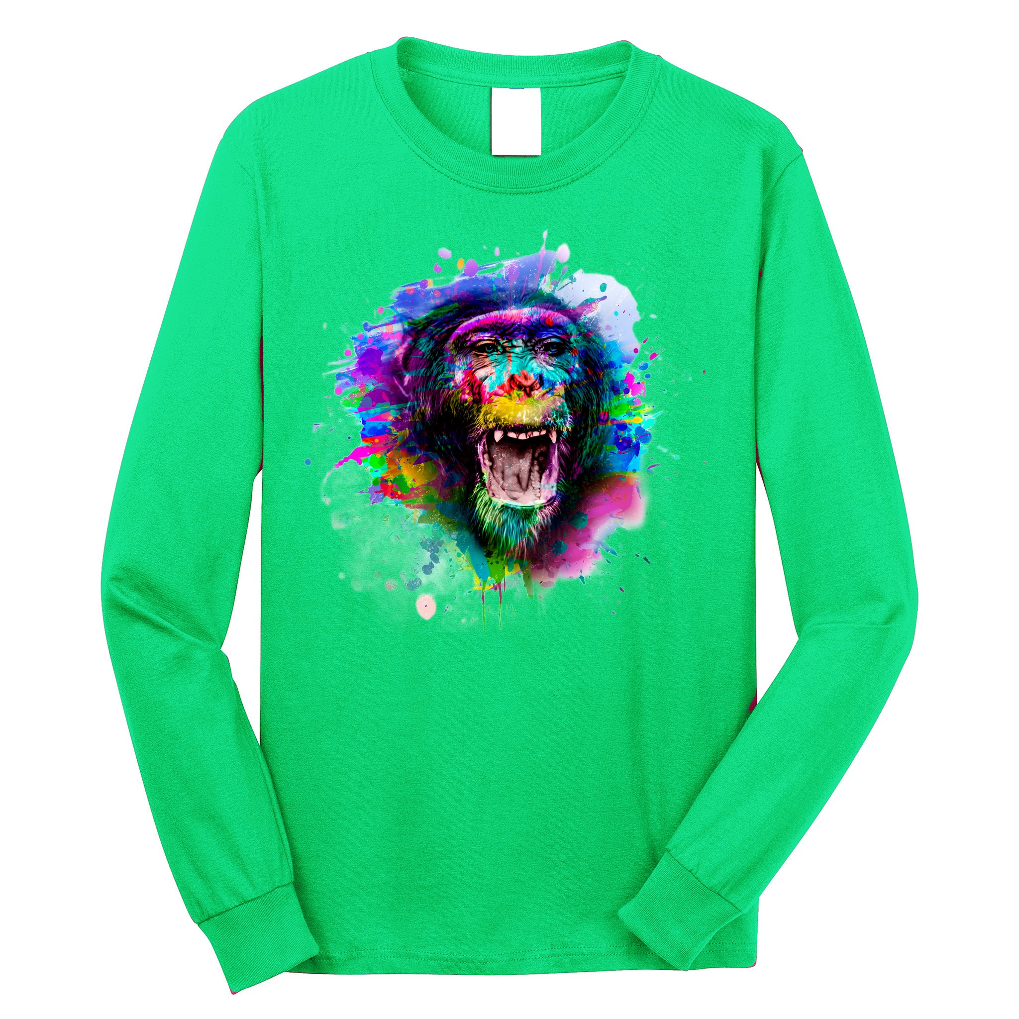 Colorful Monkey Long Sleeve Shirt