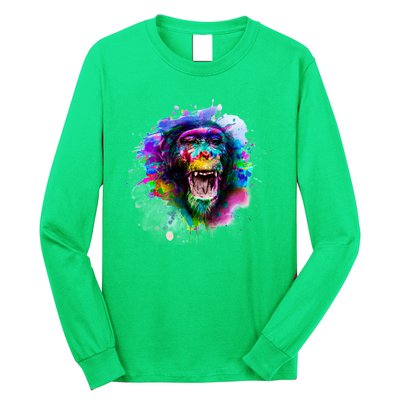 Colorful Monkey Long Sleeve Shirt