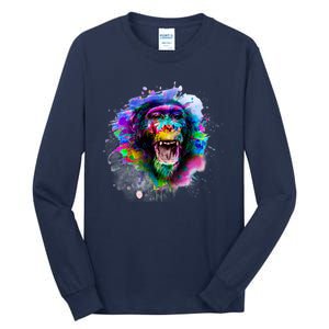 Colorful Monkey Tall Long Sleeve T-Shirt